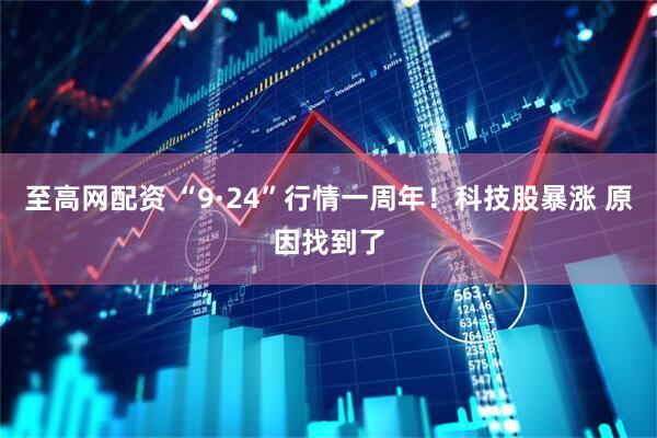 至高网配资 “9·24”行情一周年！科技股暴涨 原因找到了